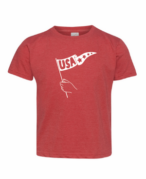 USA Flag Tee - Red