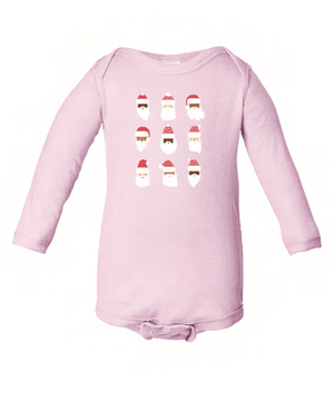 Santa Mini Long Sleeve - Pink
