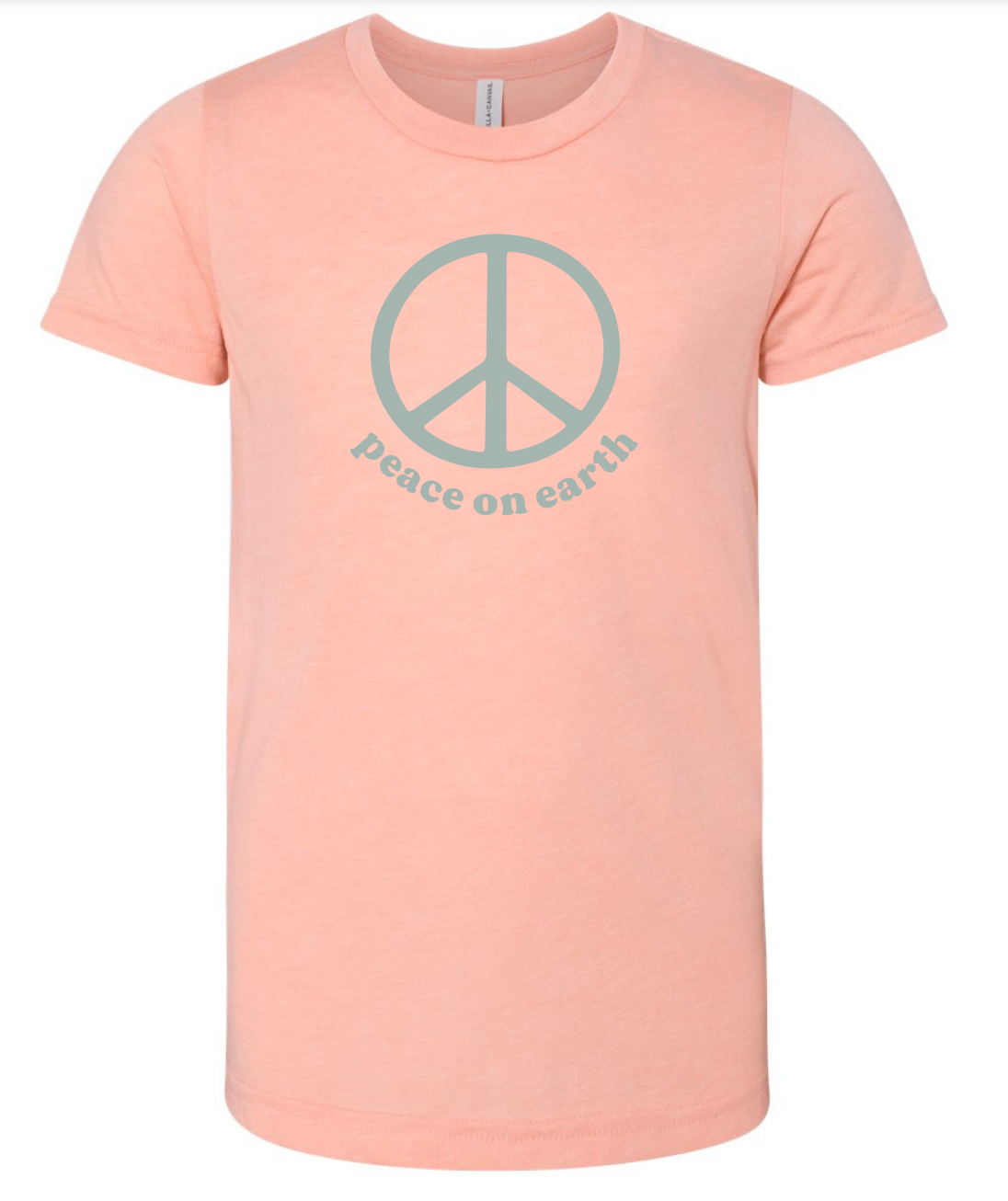 Peace On Earth Tee - Peach