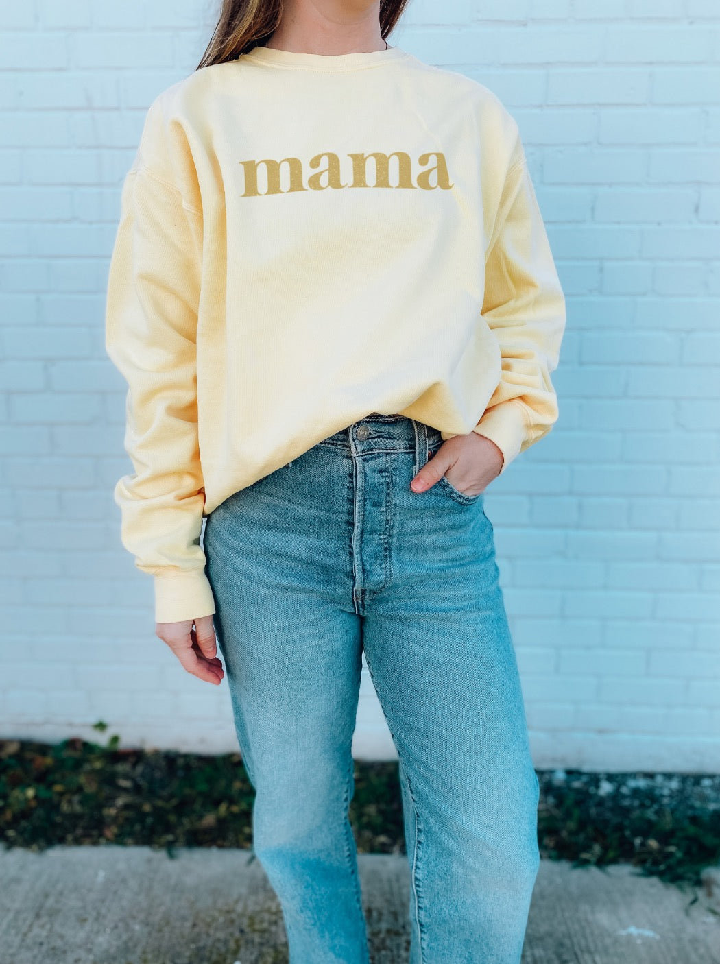 Mama Sweatshirt - Butter - MISPRINTS